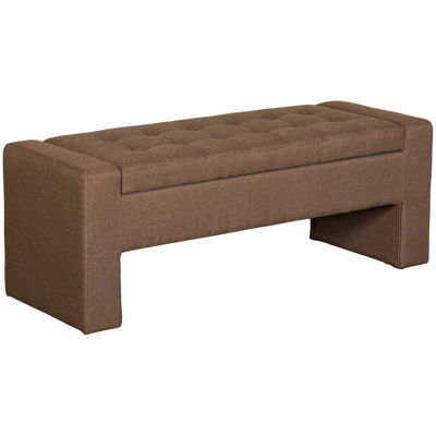 Picture of Lyla Brown Tufted Storage Bench