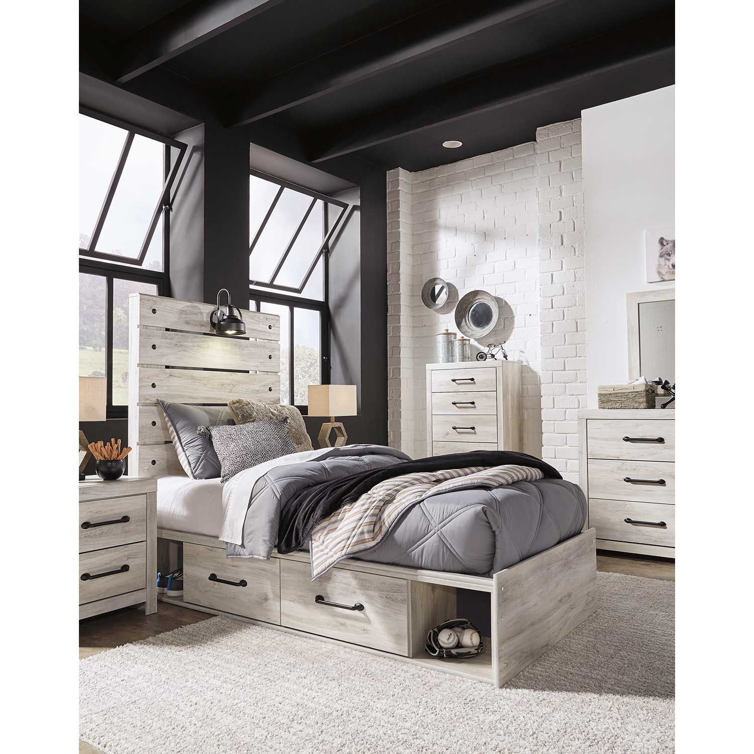 Cambeck Twin Storage Bed | B192-TSBED | AFW.com