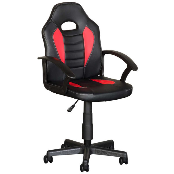 Picture of Black and Red Kids Racing Chair