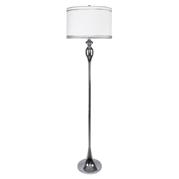 Picture of Chrome Floor Lamp Shade Detail