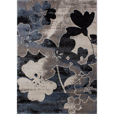 Picture of Breeze Blue Floral 5x8 Rug