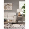 Picture of Aria Taupe Leather Loveseat