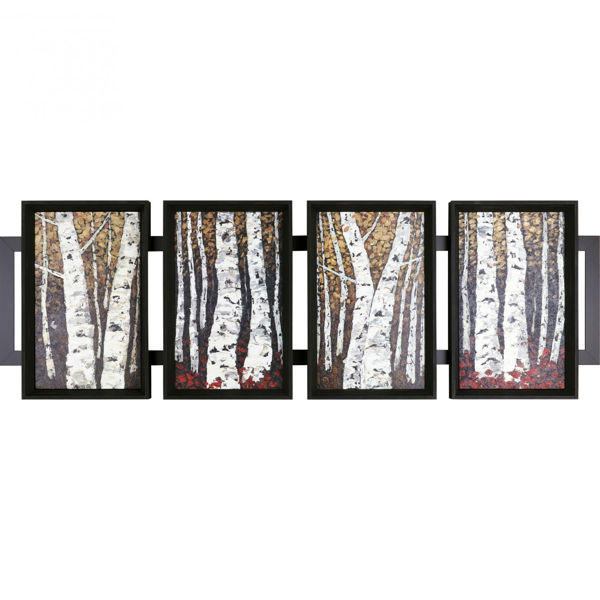 Picture of Framed Four Panel Trees