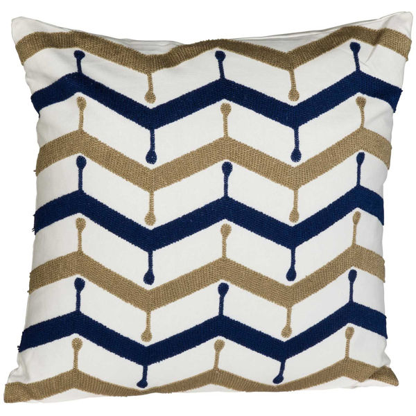 Picture of Navy Drip Drop 18x18 Inch Pillow *P