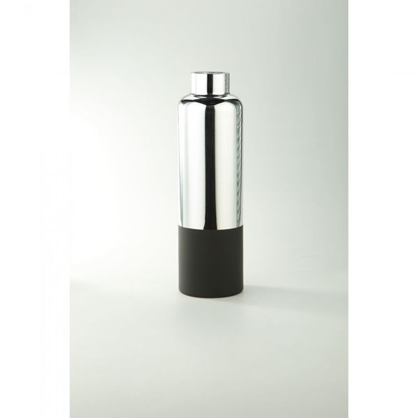 Picture of Silver Black Cylinder Vase