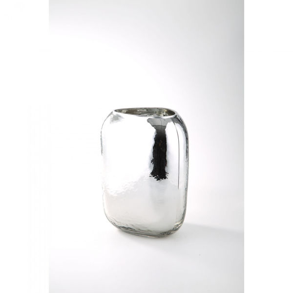 Picture of Silver Black Oval Vase