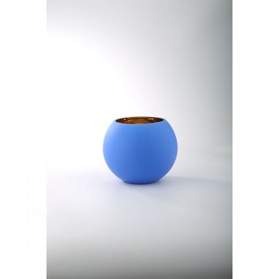 Picture of Blue With Gold Interior Vase