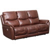Picture of Dellington Walnut Power Reclining Sofa with Adjustable Headrest and Lumbar