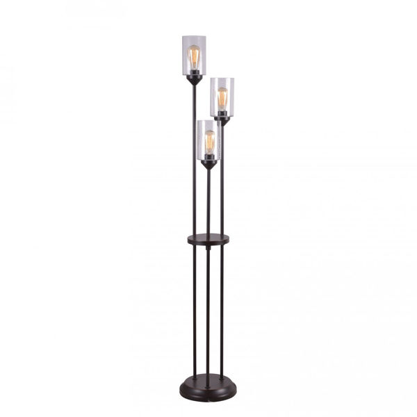 Picture of 3 Tiered Floor Lamp with Bulbs
