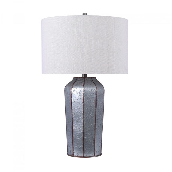 Picture of Galvanized Metal Table Lamp