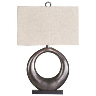 Picture of Saria Silver Aluminum Table Lamp