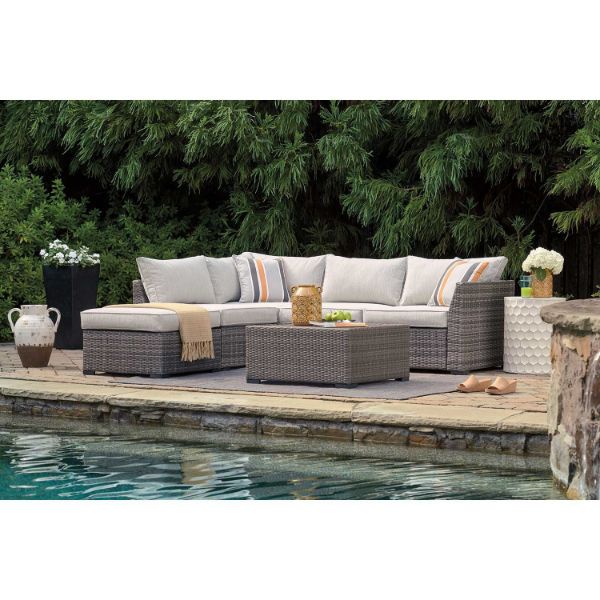 Cherry Point 4 Piece Sectional Set | P301-070 | AFW.com