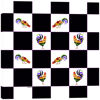 Picture of Checkerboard Chickens 36x36 *D