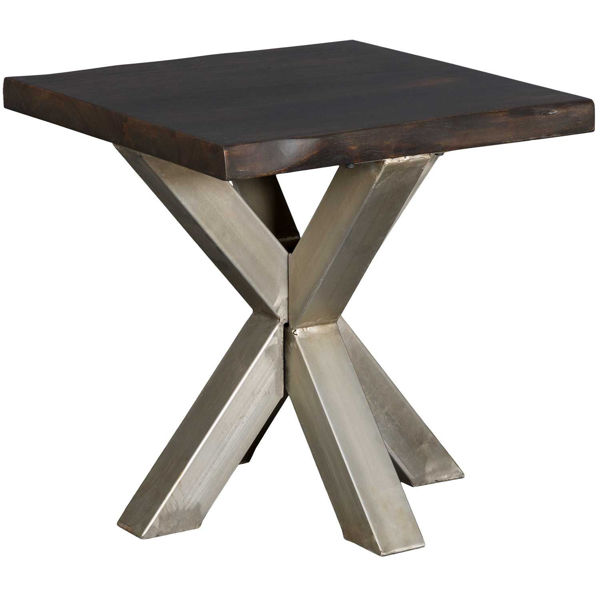 Picture of Cross Live Edge End Table