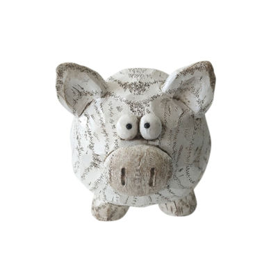 Picture of White Pig Decor