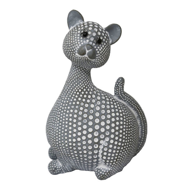 Picture of Gray Spotted Cat Sculpture