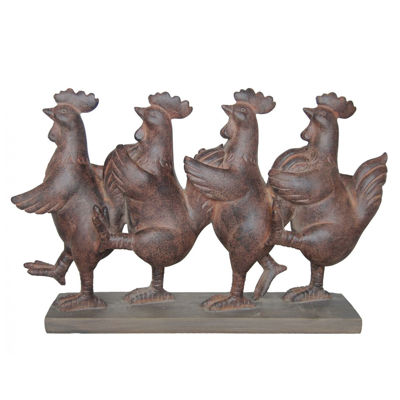 Picture of Dancing Roosters Sculpture