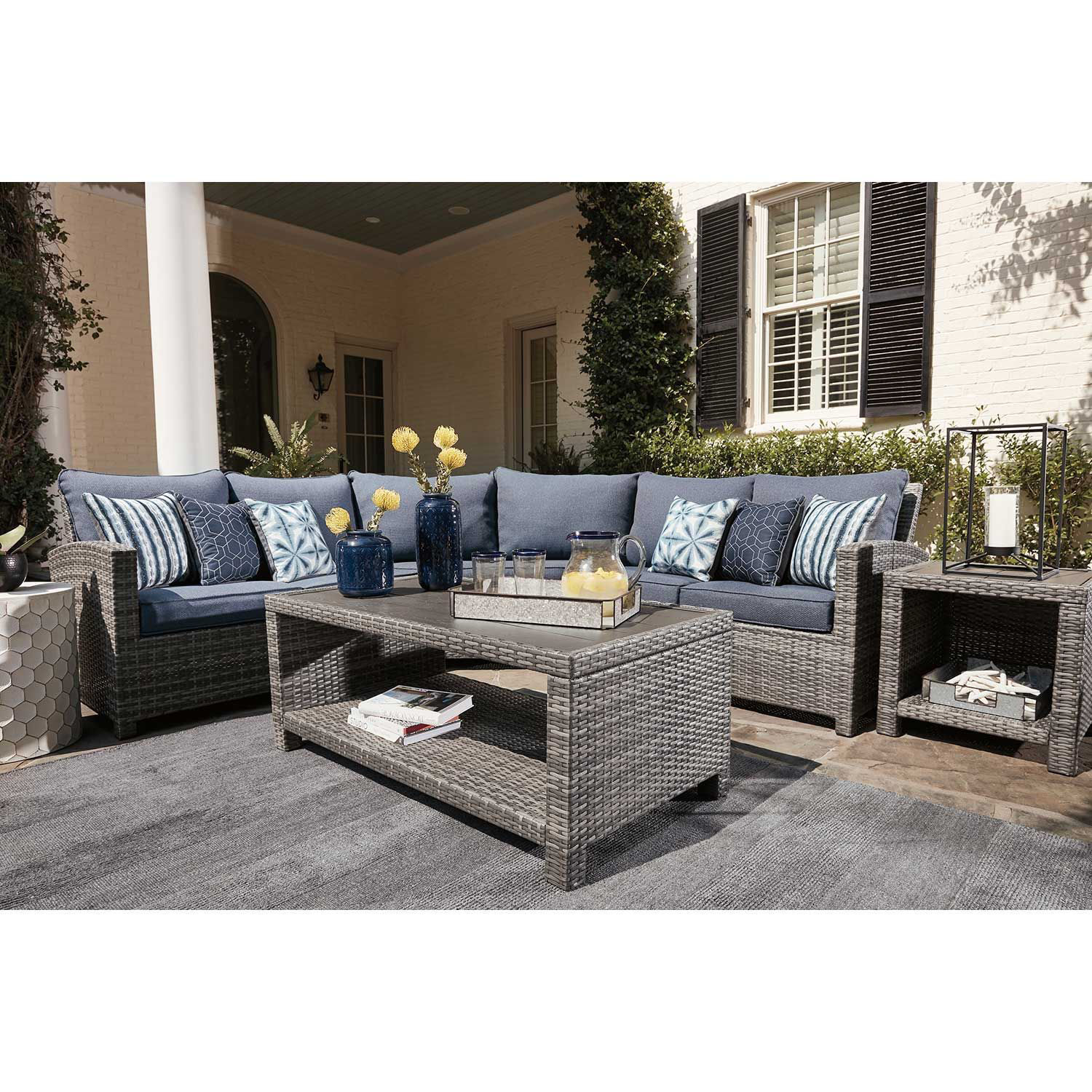 Salem Beach 3 Piece Sectional | P440-3PC | AFW.com