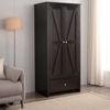 Picture of Two Door Red Cocoa Wardrobe