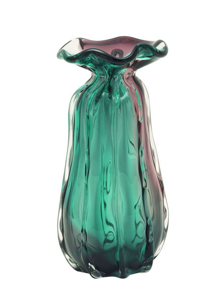 Picture of Aqua Plum Glass Vase