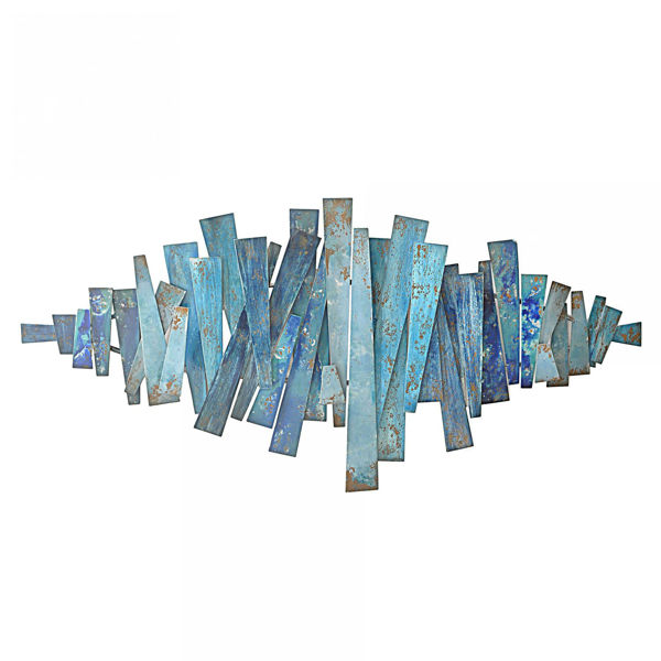 Picture of Blue Metal Wall Art