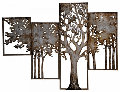 Picture of Divided Metal Tree Art