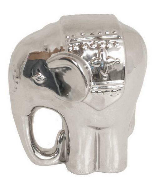Picture of Silver Ceramic Elephant