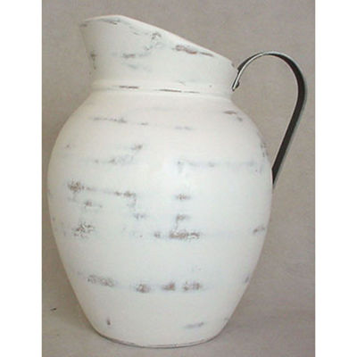 Picture of Rustic White Pitcher 12 In