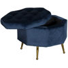 Picture of Aria Navy Tufted Storage Ottoman