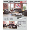 Picture of Graham Bark Leather Loveseat