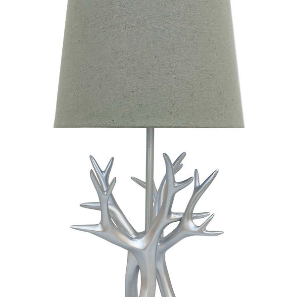 Picture of Silver Antlers Table Lamp