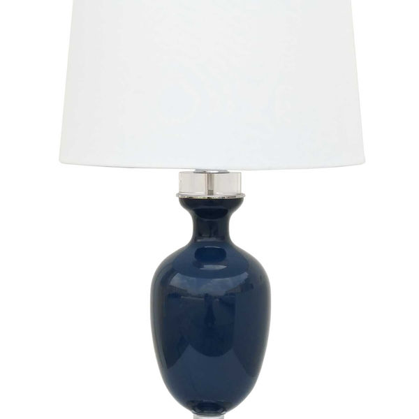 Picture of Navy Glass Table Lamp