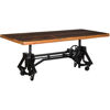 Picture of Industrial Crank Table with Reclaimed Wood Top