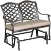 Picture of Halston Patio Glider Loveseat with Cushions