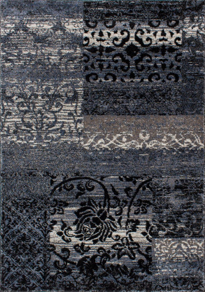 Picture of Breeze Blue Patchwork 8x10 Rug
