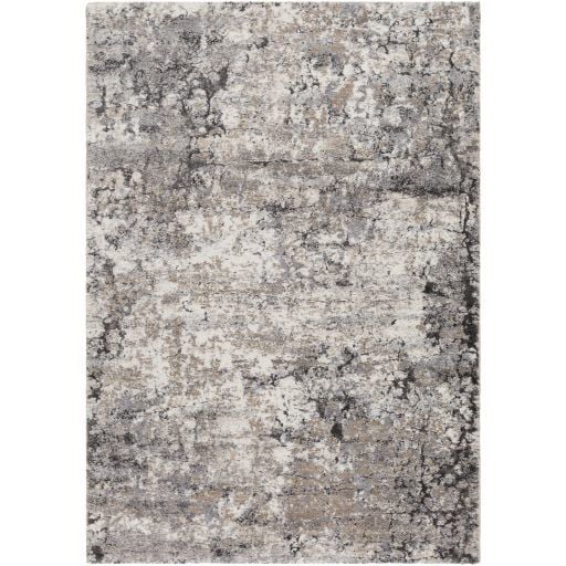 Tony Grey / Super 7 – Come Back アフログルーヴ Hackney Gray Ivory Abstract 5x7 Rug | 163-H9302-57 | AFW.com