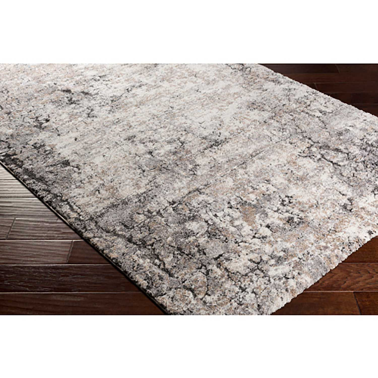 Hackney Gray Ivory Abstract 8x10 Rug | 163-H9304-81 | AFW.com