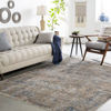 Picture of Rorkes Brick Blue Abstract 5x7 Rug