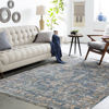 Picture of Rorkes Brick Blue Traditional 8x10 Rug