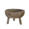 Picture of Grey Wood Bowl With Legs