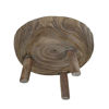Picture of Grey Wood Bowl With Legs