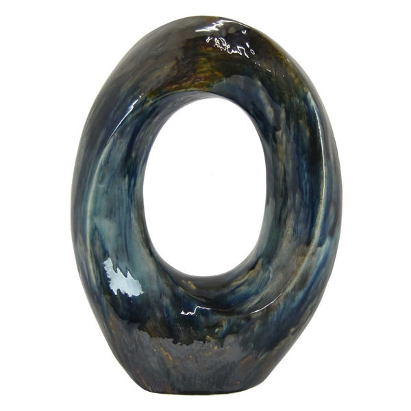 Picture of Open Oval Blue Sculpture