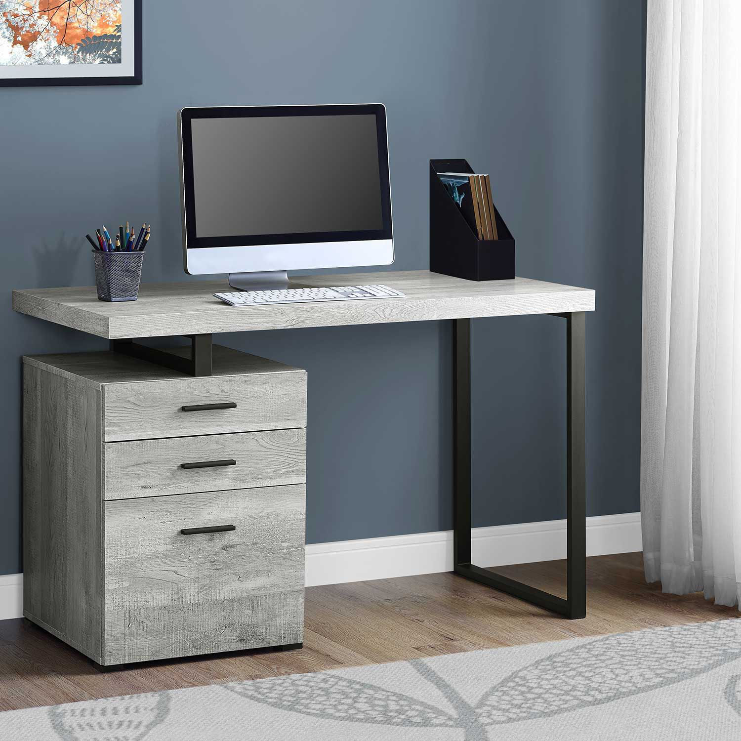 Gray 48" Computer Desk AF7409