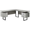 Picture of Grey 71-Inch Computer L-Desk