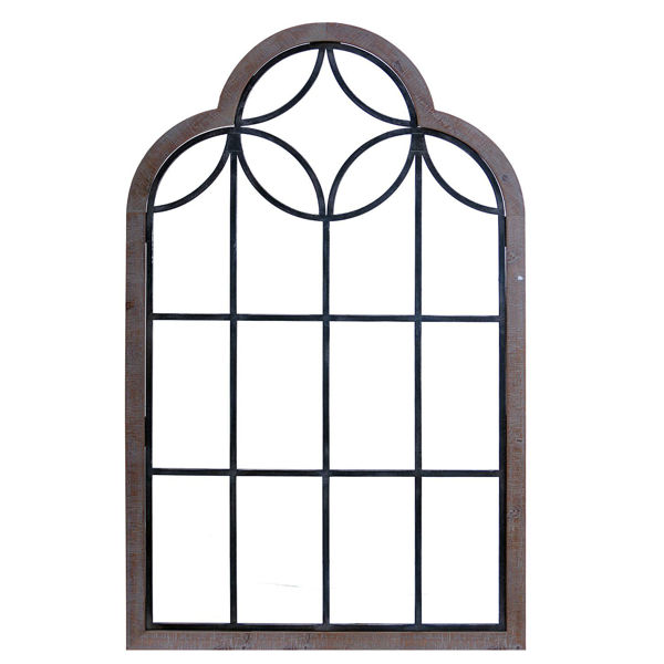 Picture of Arched Wood Metal Wall Decor