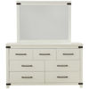 Picture of New Castle White Dresser and Mirror