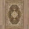 Picture of Kham Grey and Brown Traditional 8x10 Rug
