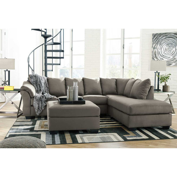 Cobblestone Gray 2PC Sectional w/ LAF Chaise - Ashley Furniture | AFW.com