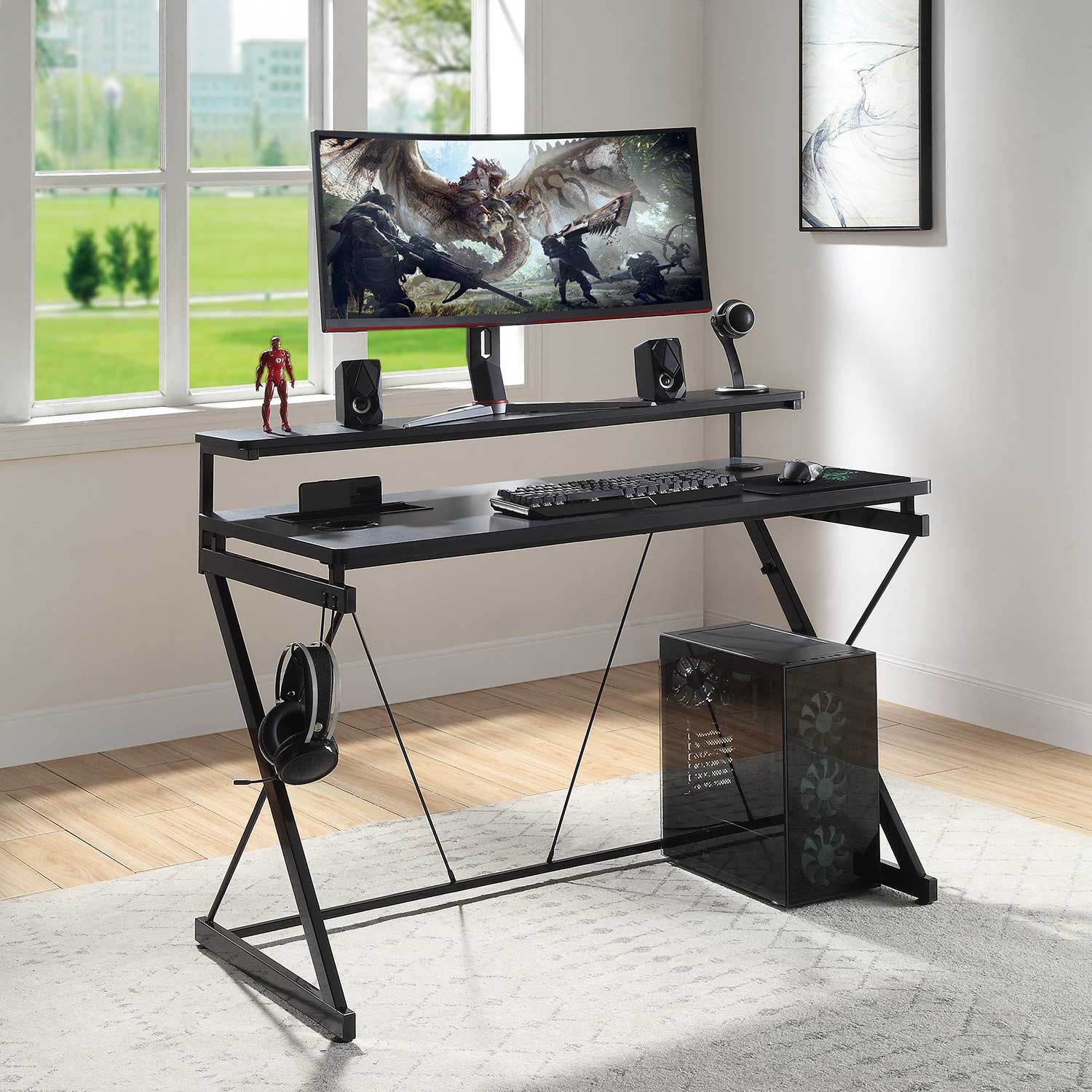 Emulator Gaming Desk by Office Star at American Furniture | AFW.com