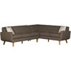 Picture of Urbana Brown Tufted 2 Piece Sectional